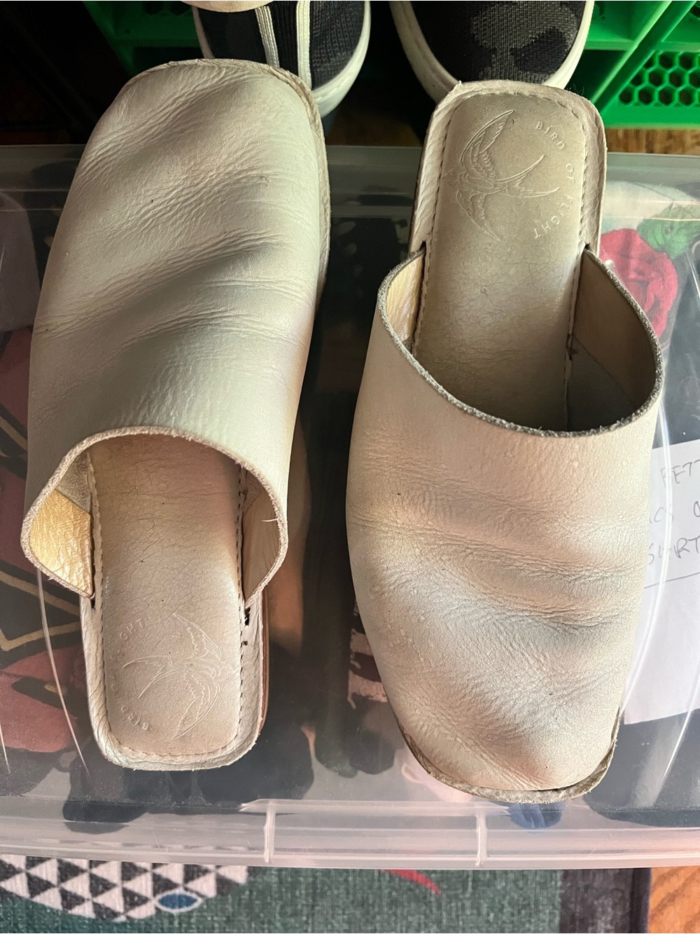 Bird of Flight Women’s Koko Leather Slip-On Mule in White
